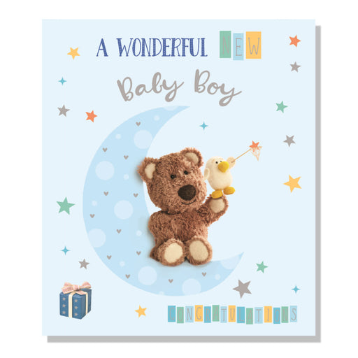 Welcome Little Boy Birth Card - Cards - Bumbletree - Bumbletree