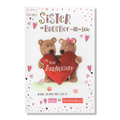 Sister & Brother-In-Law Anniversary Card - Bumbletree Ltd