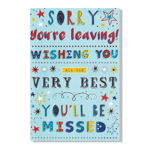 Sorry You're Leaving Card - Bumbletree Ltd
