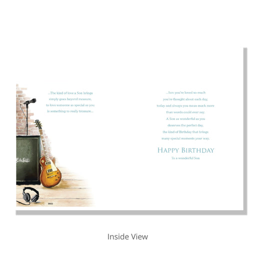 Special Son Instrument Birthday Card - Bumbletree Ltd