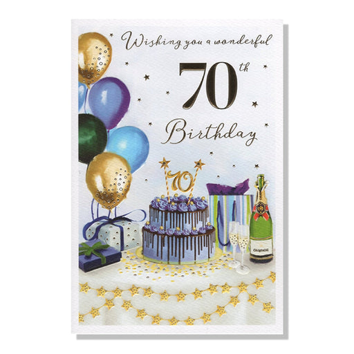 70th Birthday Card - Bumbletree Ltd