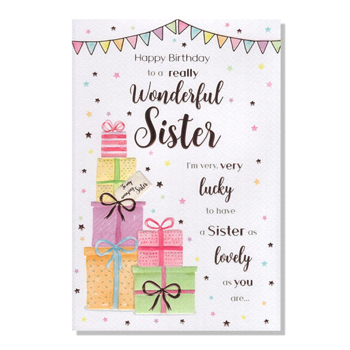 Wonderful Sister Birthday Card - Bumbletree Ltd