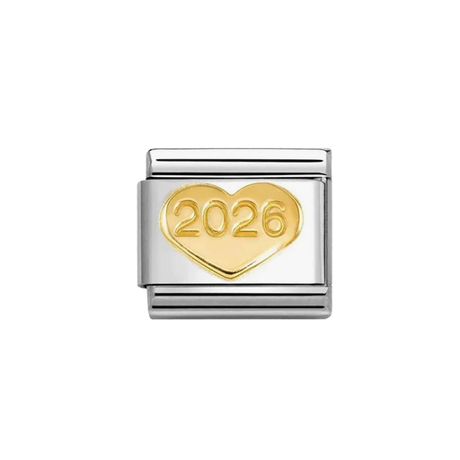 NOMINATION Classic Gold 2026 Heart Charm - Charms - Nomination - Bumbletree