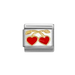 NOMINATION Classic Gold Red Heart Cherries Charm - Charms - Nomination - Bumbletree