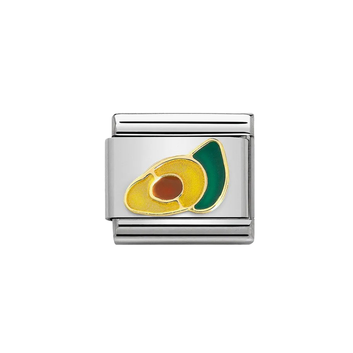 NOMINATION Classic Gold & Enamel Avocado Charm - Charms - Nomination - Bumbletree