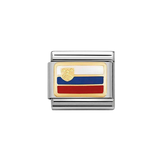 NOMINATION Classic Gold Slovenia Flag Charm - Charms - Nomination - Bumbletree