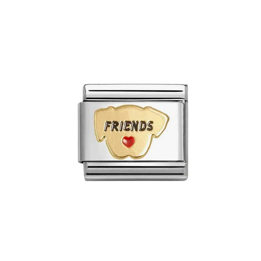 NOMINATION Classic Gold Dog Friends Charm - Charms - Nomination - Bumbletree