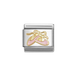 NOMINATION Classic Gold & Pink Ballet Shoes Charm - Charms - Nomination - Bumbletree