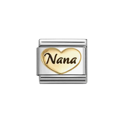 NOMINATION Classic Gold Nana Heart Charm - Charms - Nomination - Bumbletree