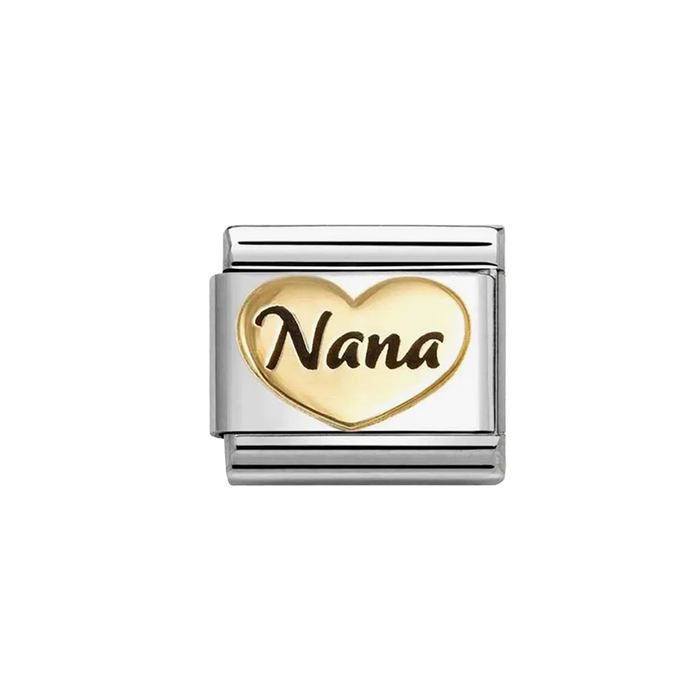 NOMINATION Classic Gold Nana Heart Charm - Charms - Nomination - Bumbletree