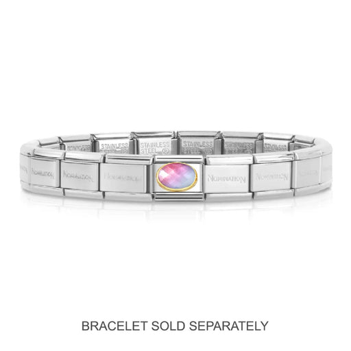 NOMINATION Classic Rose Gold & Celestial Rose Oval CZ Charm - Charms - Nomination - Bumbletree