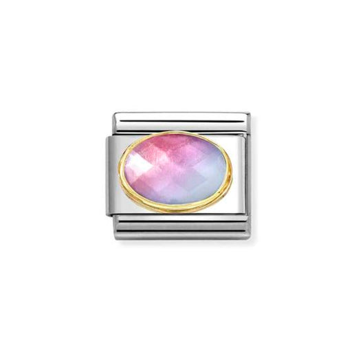 NOMINATION Classic Rose Gold & Celestial Rose Oval CZ Charm - Charms - Nomination - Bumbletree