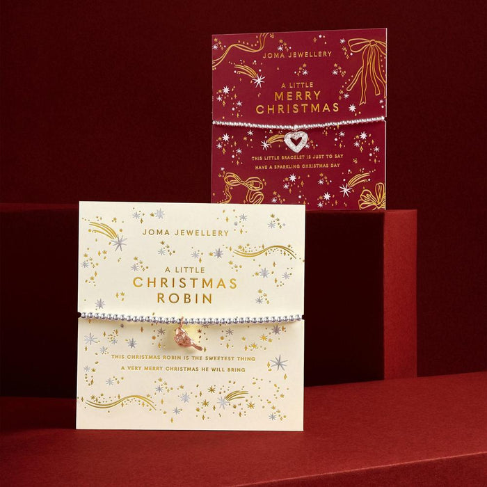 Joma Jewellery Christmas A Little 'Christmas Robin' Bracelet