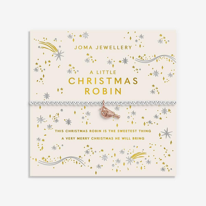 Joma Jewellery Christmas A Little 'Christmas Robin' Bracelet