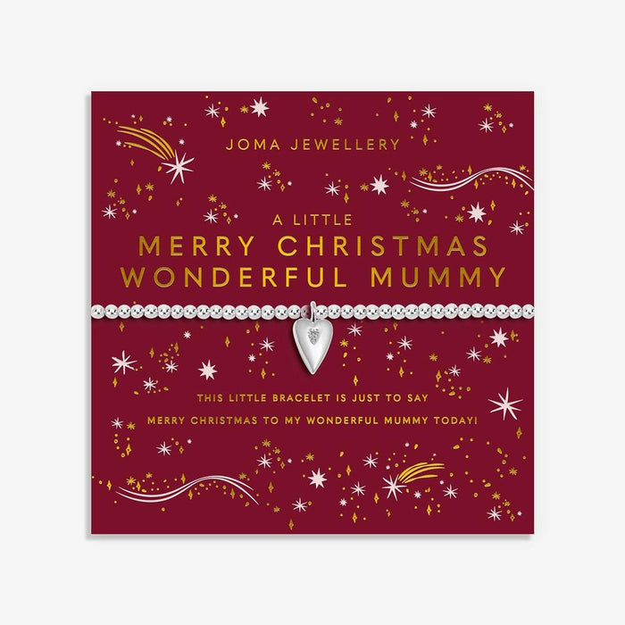 Joma Jewellery Christmas A Little 'Merry Christmas Mummy' Bracelet