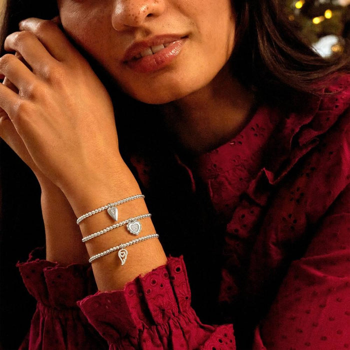 Joma Jewellery Christmas A Little 'Family Is The Heart Of Christmas' Bracelet
