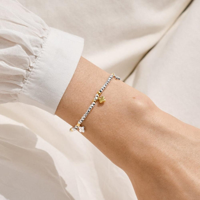 Joma Jewellery Sparkle Confetti A Little 'Friendship, Laughter, Happiness' Bracelet