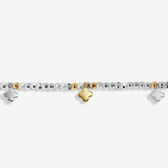 Joma Jewellery Sparkle Confetti A Little 'Friendship, Laughter, Happiness' Bracelet