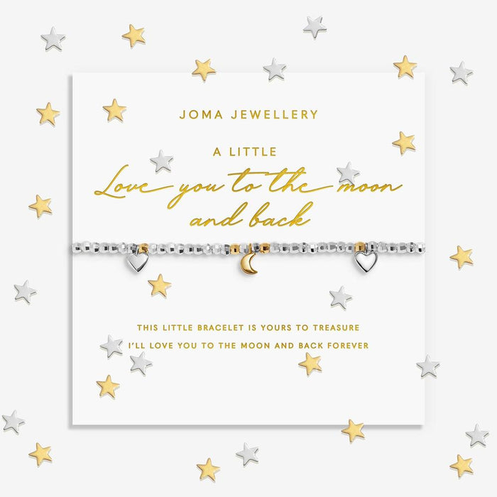 Joma Jewellery Sparkle Confetti A Little 'Love You To The Moon And Back' Bracelet