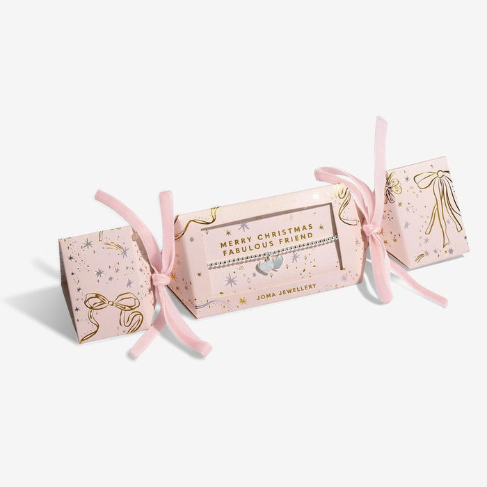 Joma Jewellery Christmas Cracker 'Merry Christmas Fabulous Friend' Bracelet