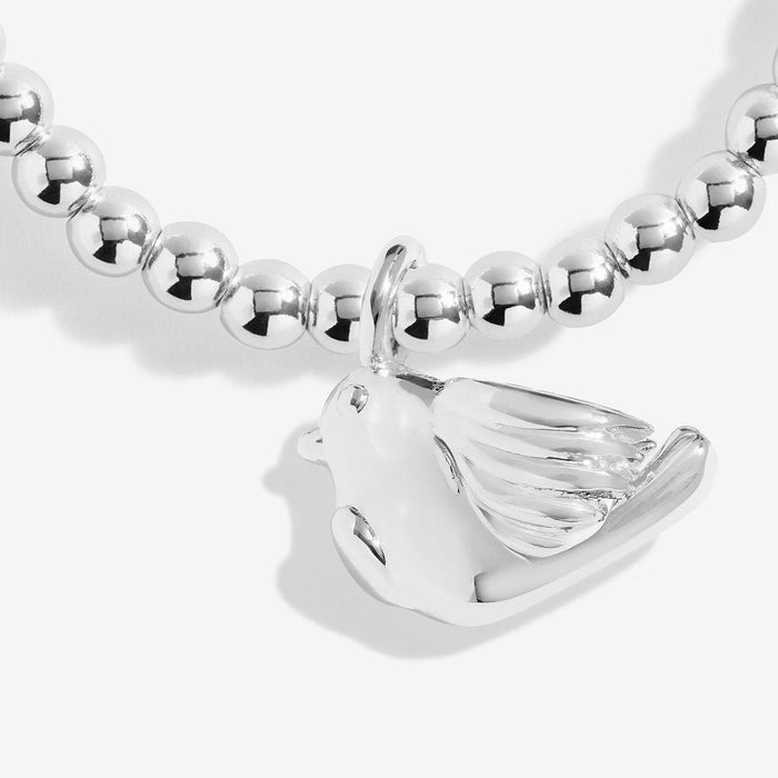 Joma Jewellery Christmas Cracker 'Christmas Robin' Bracelet