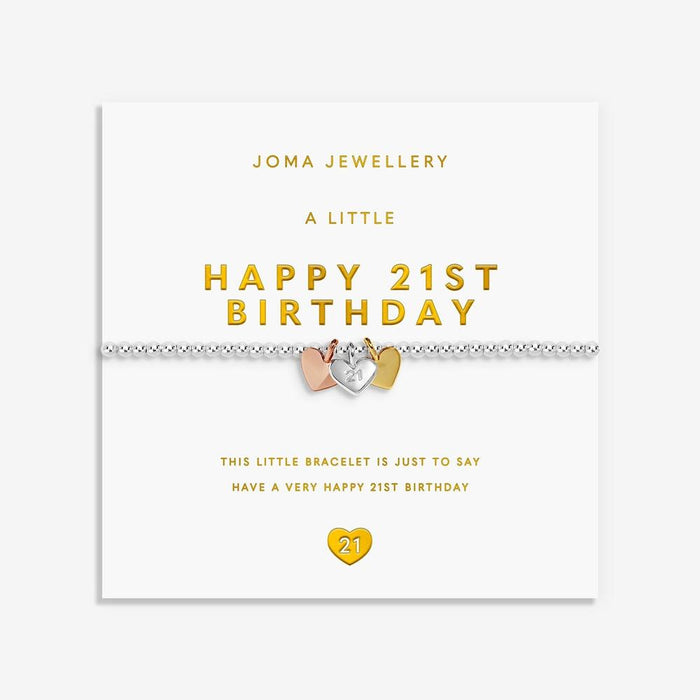 Joma Jewellery A Little Charmed Moments 'Happy 21st Birthday' Bracelet