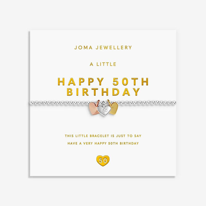 Joma Jewellery A Little Charmed Moments 'Happy 50th Birthday' Bracelet