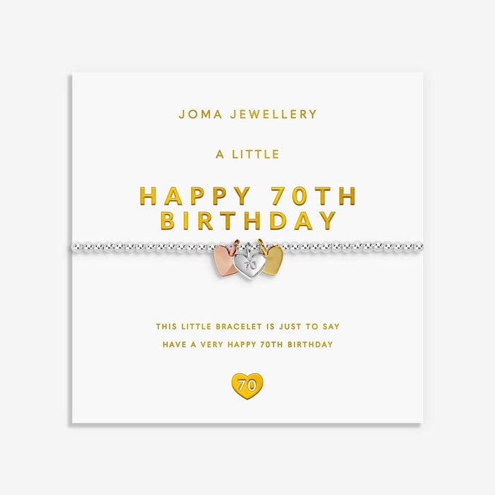 Joma Jewellery A Little Charmed Moments 'Happy 70th Birthday' Bracelet