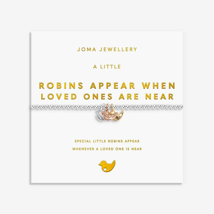 Joma Jewellery A Little Charmed Moments 'Robins Appear When Loved Ones Are Near' Bracelet