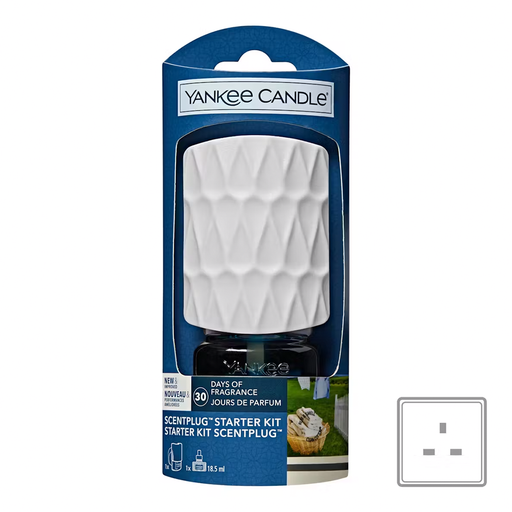 Yankee Candle Clean Cotton ScentPlug Starter Kit - Home Fragrance - Yankee Candle - Bumbletree