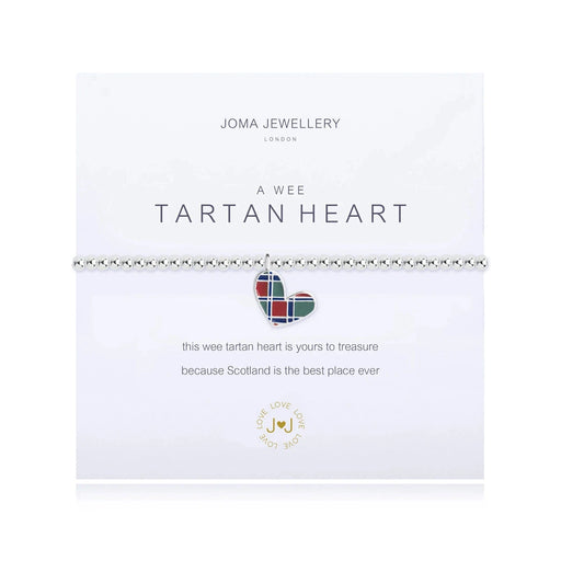 Joma Jewellery A Wee 'Tartan Heart' Scottish Bracelet - Jewellery - Joma Jewellery - Bumbletree
