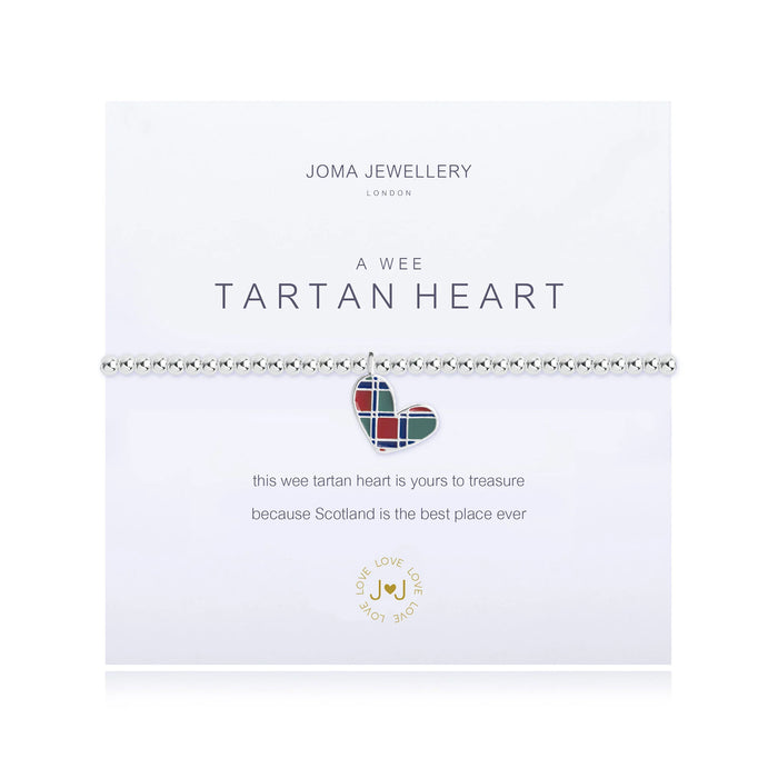 Joma Jewellery A Wee 'Tartan Heart' Scottish Bracelet - Jewellery - Joma Jewellery - Bumbletree