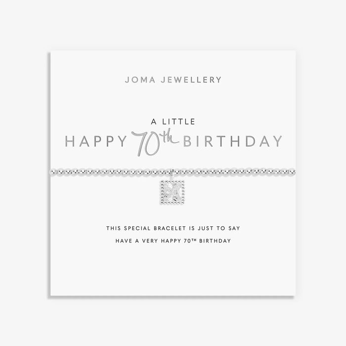 A Little Happy 70th Birthday Bracelet - Jewellery - Joma Jewellery - Bumbletree