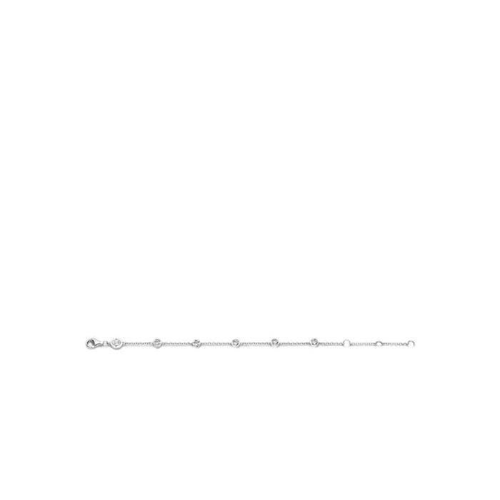Ti Sento 'Framed Cubic Zirconia' Sterling Silver Bracelet 2756ZI - Jewellery - Ti Sento - Bumbletree