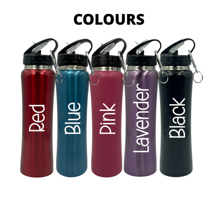 Personalised Gym Fan Stainless Steel Sports Insulated Water Bottle - Gifts - Bumbletree - Bumbletree
