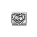 NOMINATION Classic Silver Wedding Rings Beaded Heart Charm - Charms - Nomination - Bumbletree