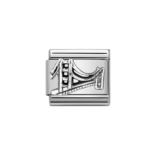 NOMINATION Classic Silver Golden Gate Bridge Charm - Charms - Nomination - Bumbletree