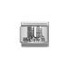 NOMINATION Classic Silver Twin Towers Charm - Charms - Nomination - Bumbletree
