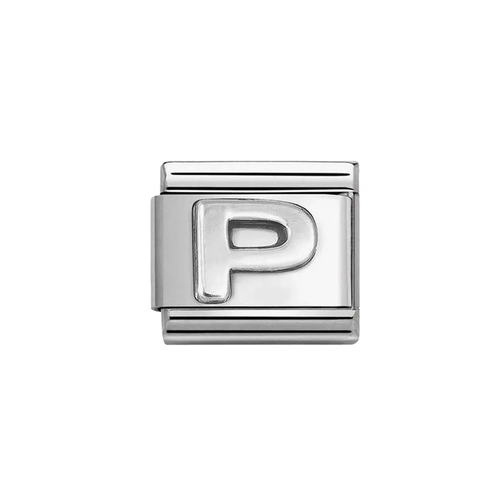 NOMINATION Classic Silver Letter P Charm