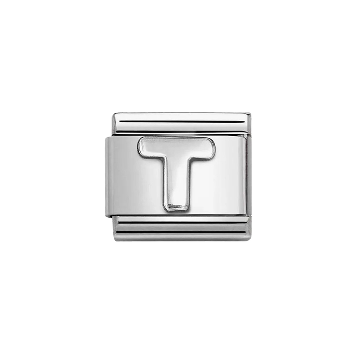 NOMINATION Classic Silver Letter T Charm