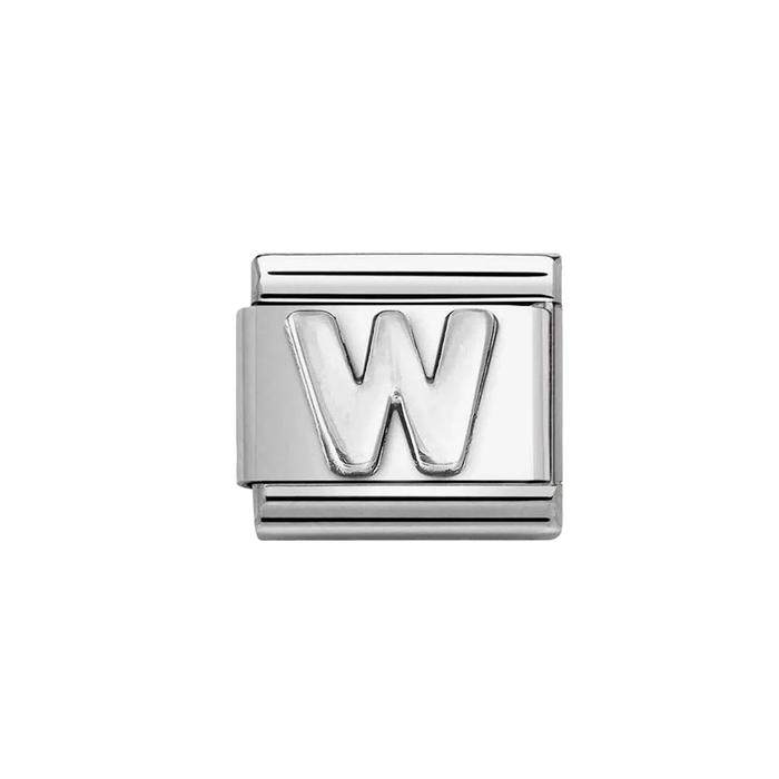 NOMINATION Classic Silver Letter W Charm