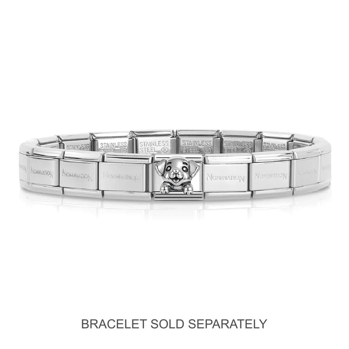 NOMINATION Classic Silver Dog Charm