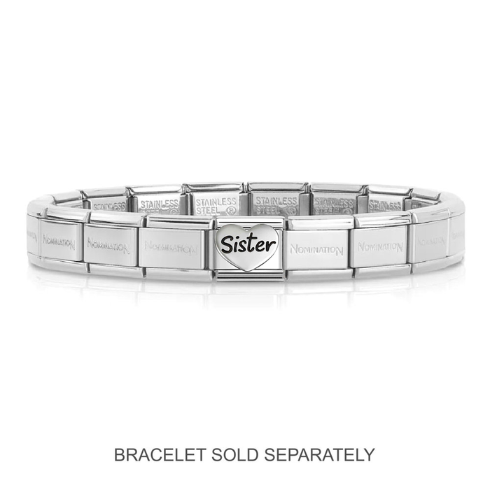 NOMINATION Classic Silver Sister Heart Charm