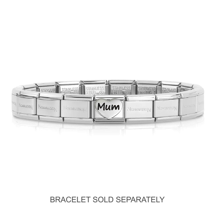 NOMINATION Classic Silver Mum Heart Charm