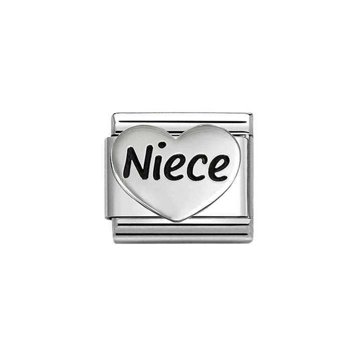 NOMINATION Classic Silver Niece Heart Charm