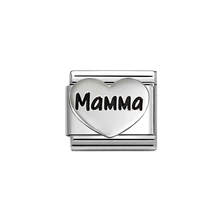 NOMINATION Classic Silver Mamma Heart Charm
