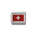 NOMINATION Classic Silver Switzerland Flag Charm - Charms - Nomination - Bumbletree