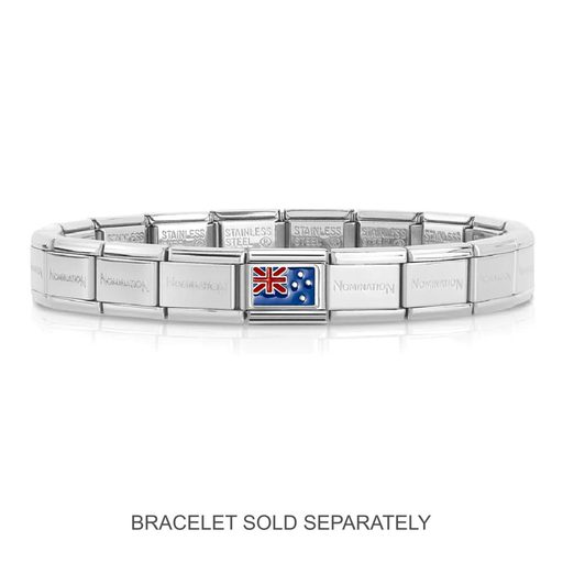 NOMINATION Classic Silver New Zealand Flag Charm - Charms - Nomination - Bumbletree