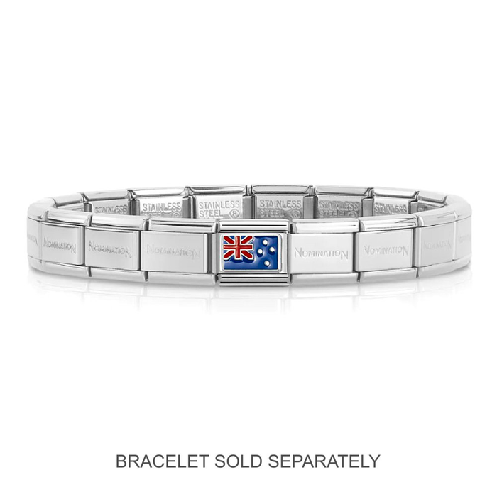 NOMINATION Classic Silver New Zealand Flag Charm - Charms - Nomination - Bumbletree