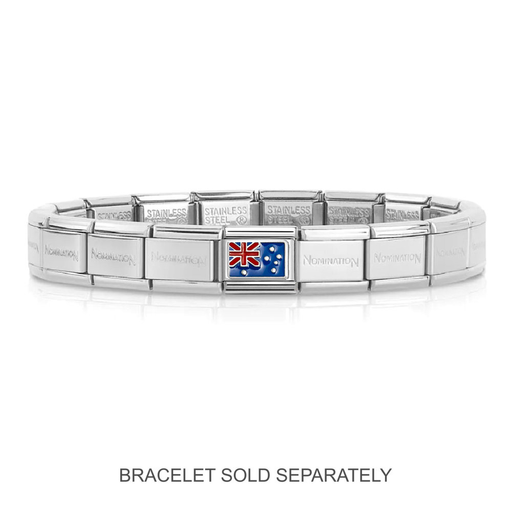 NOMINATION Classic Silver Australia Flag Charm - Charms - Nomination - Bumbletree